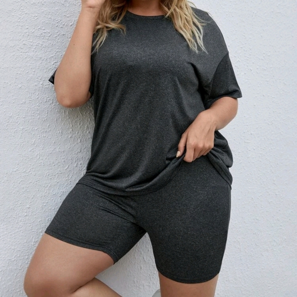 Dark grey biker set